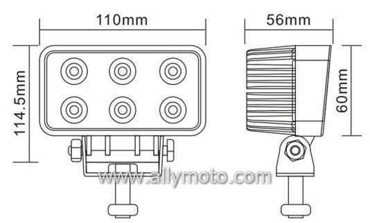 18W LED Driving Light Work Light 1022